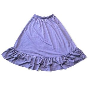 Scarlet Darkness Purple Ruffle Maxi Skirt XL Fairycore Cottagecore